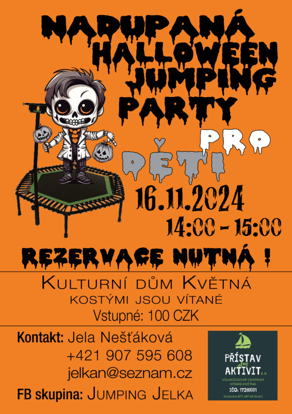 HALLOWEEN JUMPING PARTY PRO DĚTI